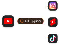 Export AI Clipping vers Instagram, YouTube Shorts et TikTok
